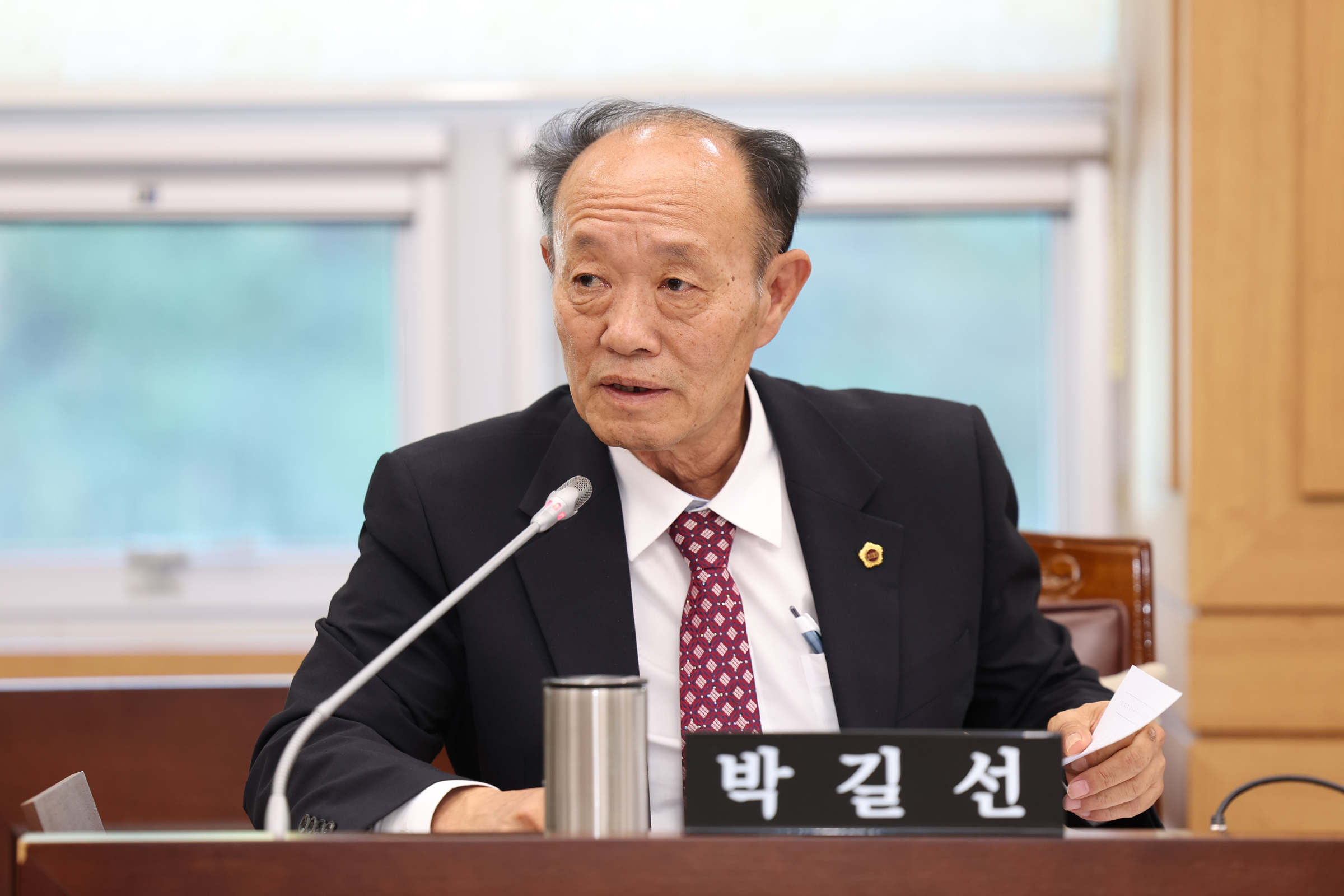 박길선 도의원 "사방댐 관리 철저" 당부