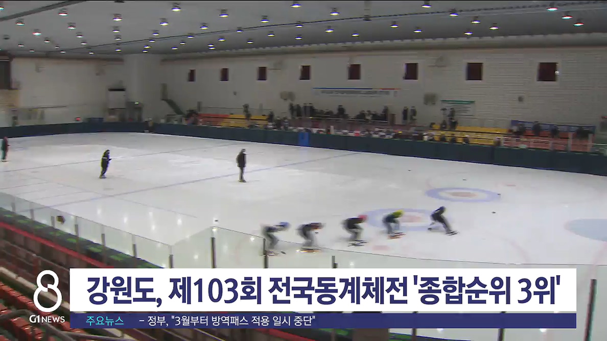 강원도, 제103회 전국동계체전 '종합순위 3위'