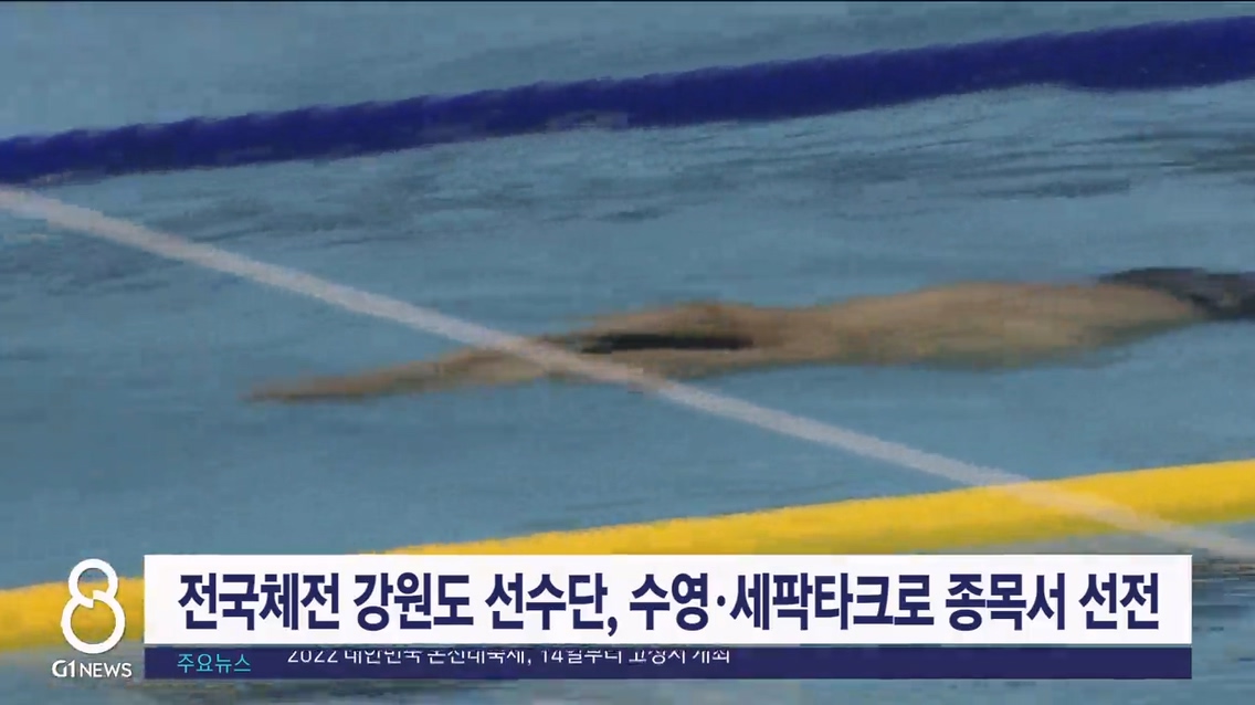 전국체전 강원도 선수단, 수영·세팍타크로 종목 선전