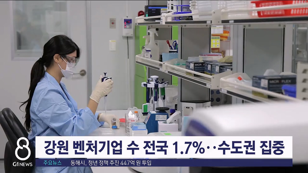 강원 벤처기업 수 전국 1.7%..수도권 집중