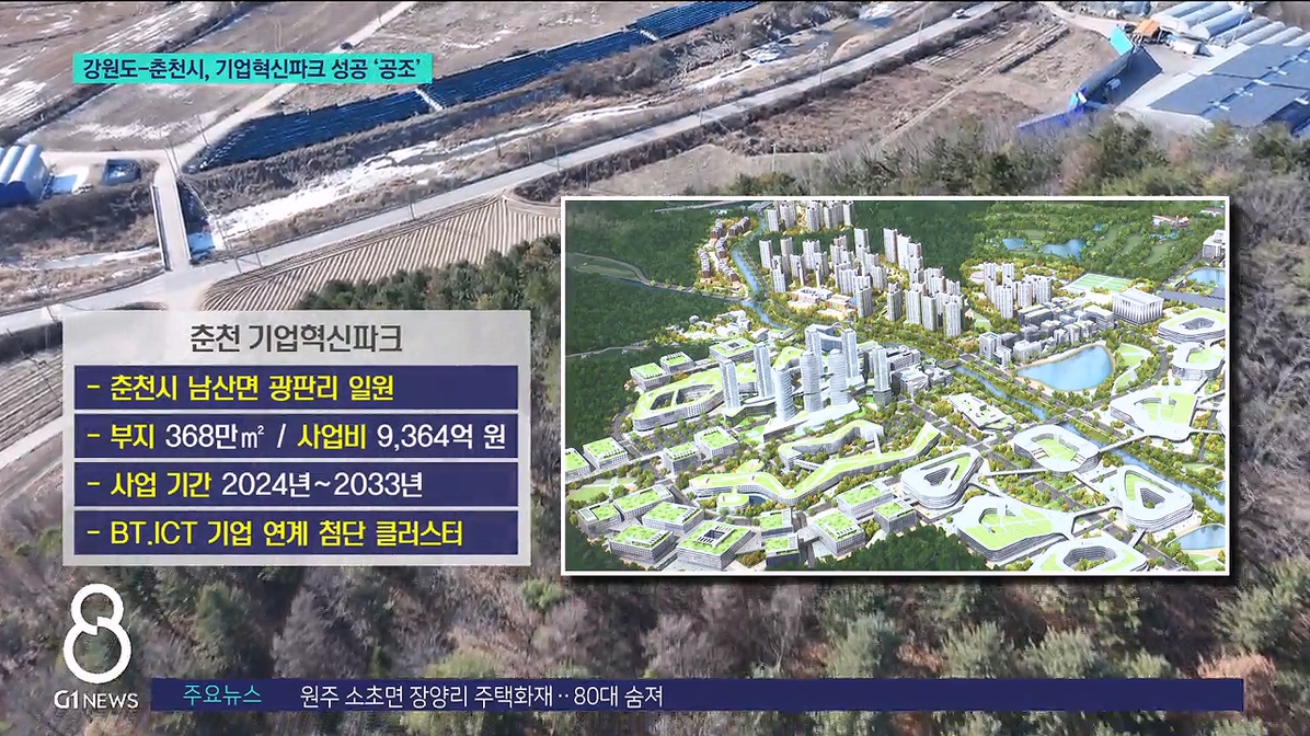 강원도-춘천시, 기업혁신파크 성공 '공조' 