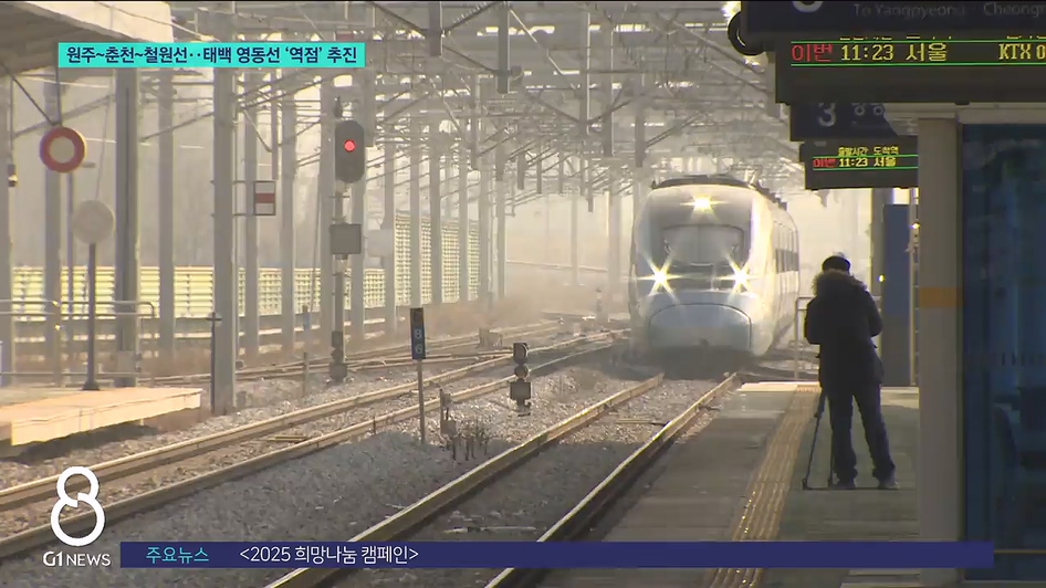 춘천~원주선·태백 영동선 '역점' 추진 