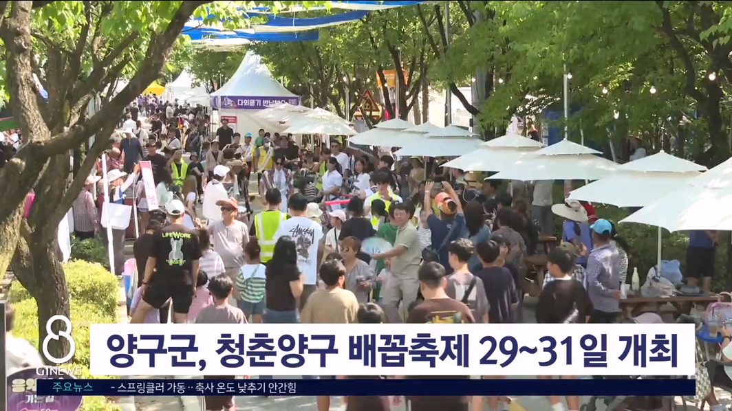 양구군, 청춘양구 배꼽축제 29~31일 개최