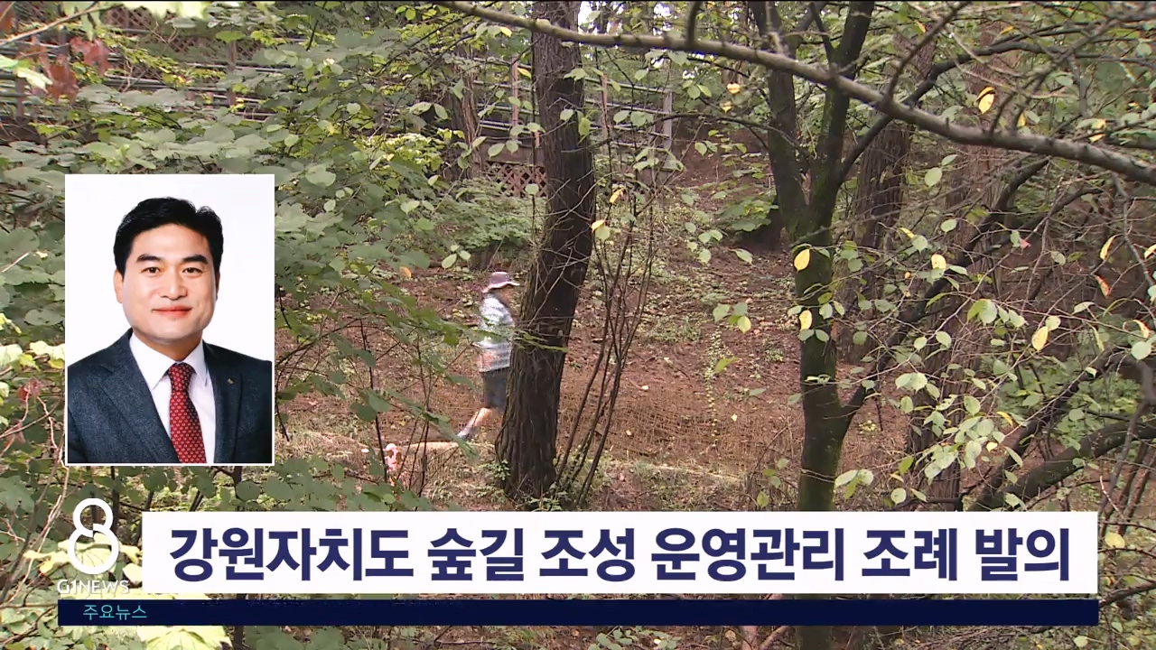 강원자치도 숲길 조성 운영·관리 지원 조례 발의