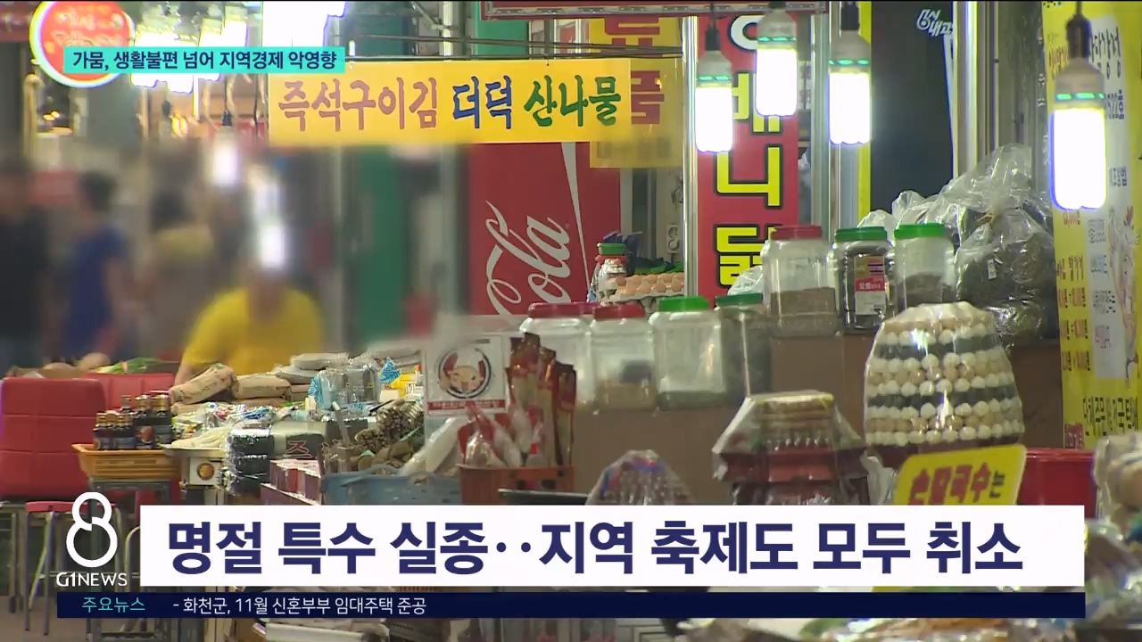 가뭄, 생활불편 넘어 지역경제 악영향 