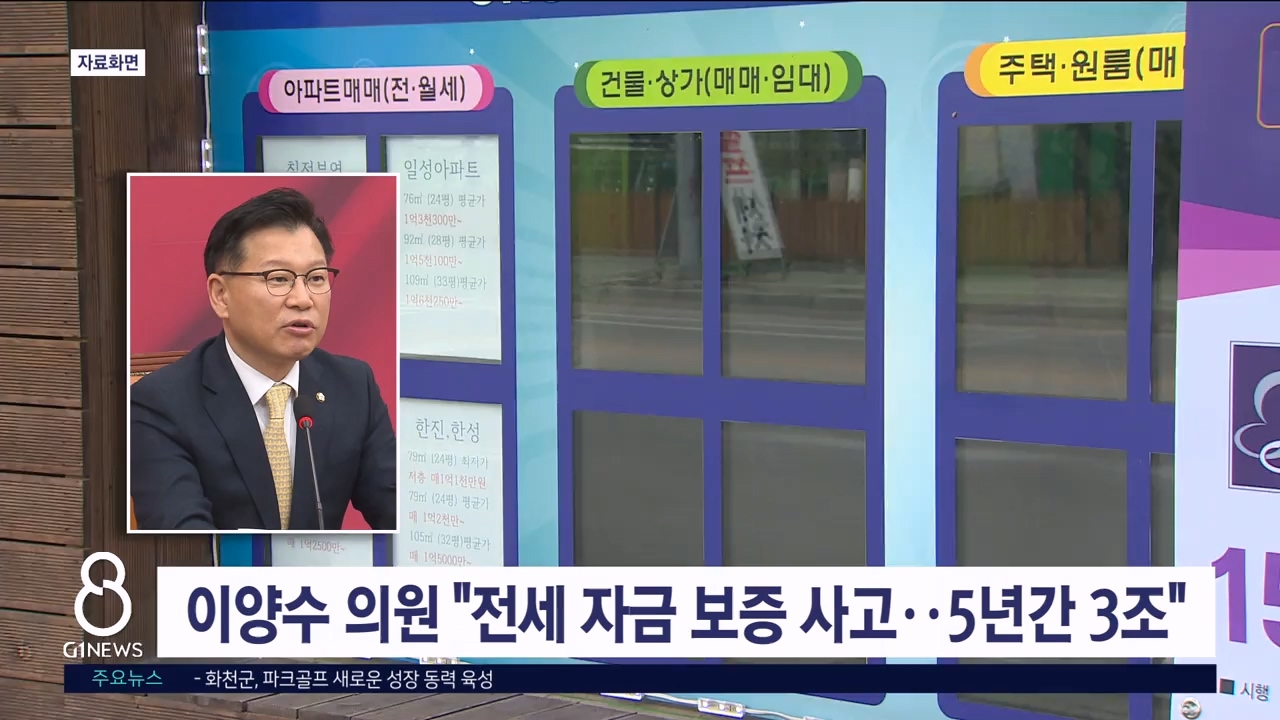 이양수 의원 "전세 자금 보증 사고액 5년간 3조 원"