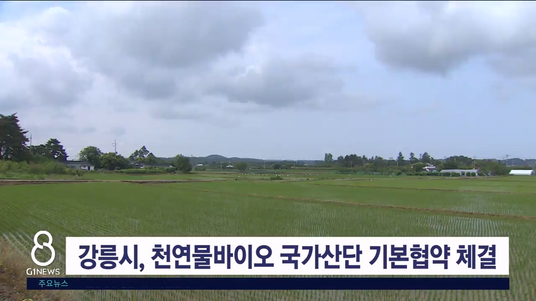 강릉시, 천연물바이오 국가산단 기본협약 체결