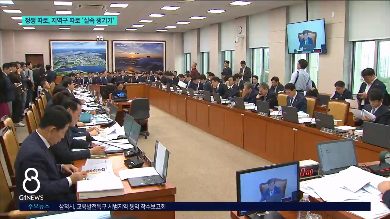 정쟁 따로 지역구 따로 '실속 챙기기'  