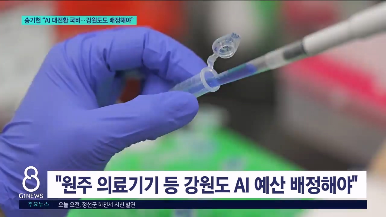 송기헌 "AI 대전환 국비..강원도도 배정해야" 