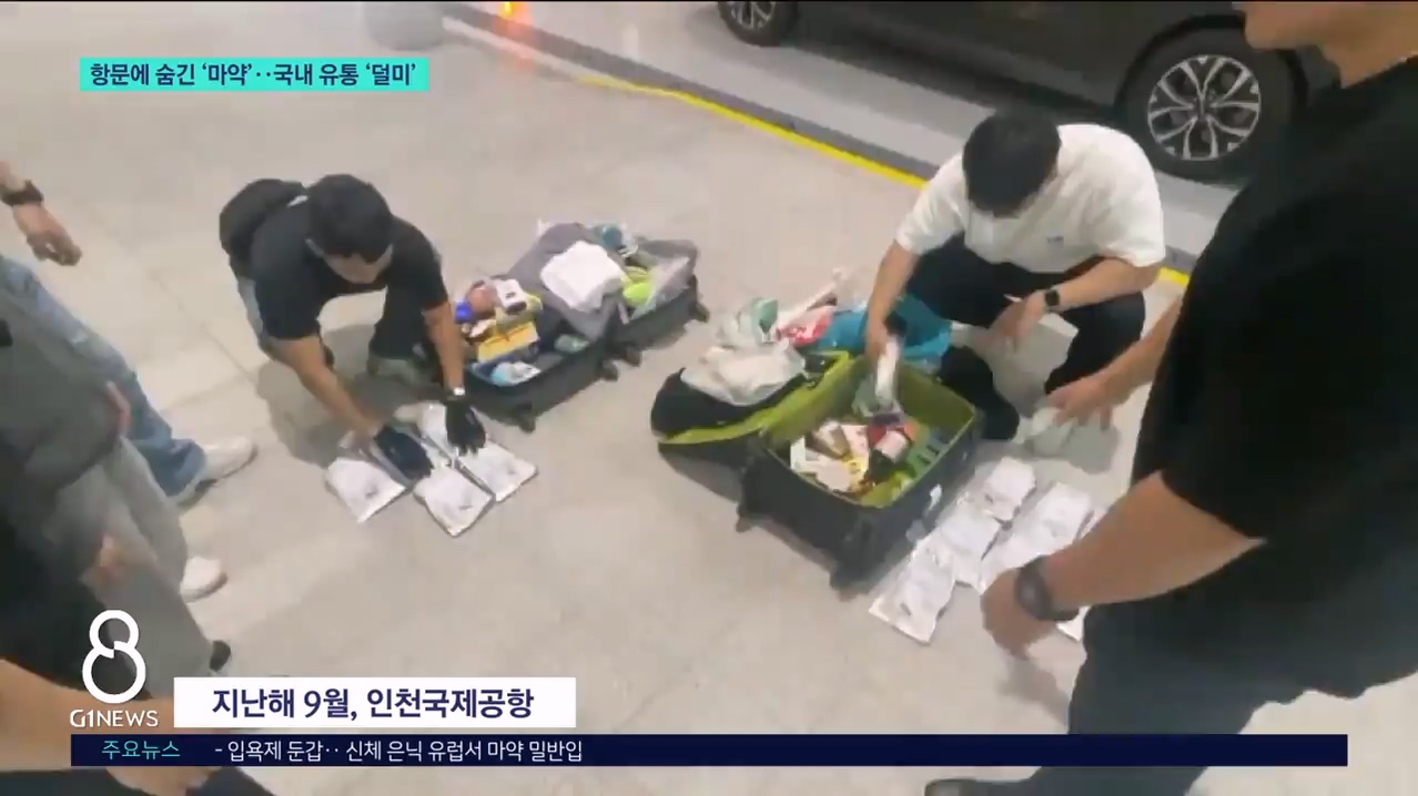 항문에 숨긴 '마약'..국내 유통 '덜미' 