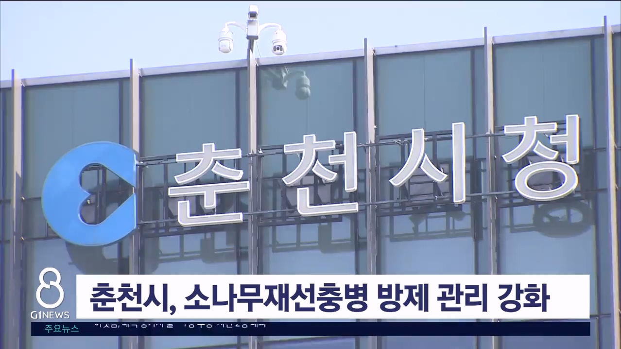 <속보> 춘천시, 소나무재선충병 방제 관리 강화