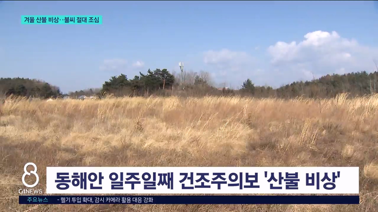 겨울 산불 비상..불씨 절대 조심 