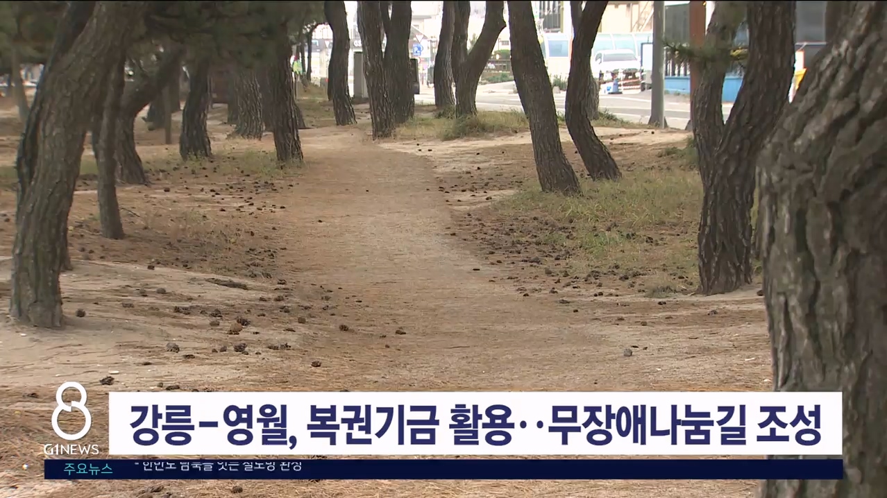 강릉-영월, 복권기금 활용..무장애나눔길 조성