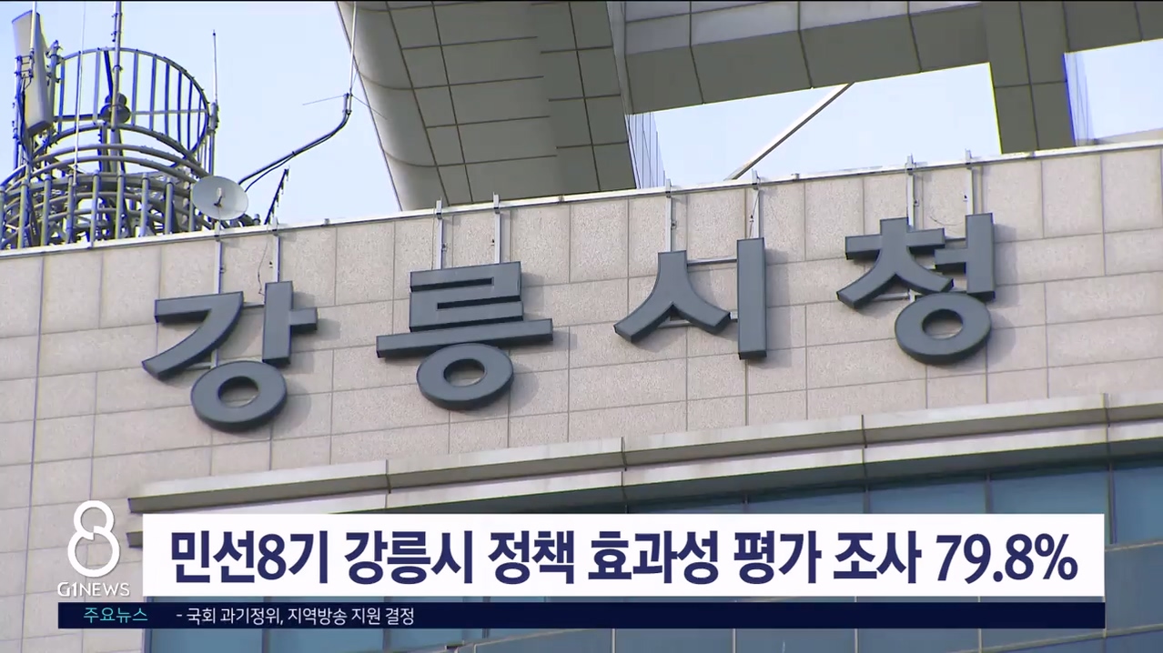 민선8기 강릉시 정책 효과성 평가 조사 79.8%