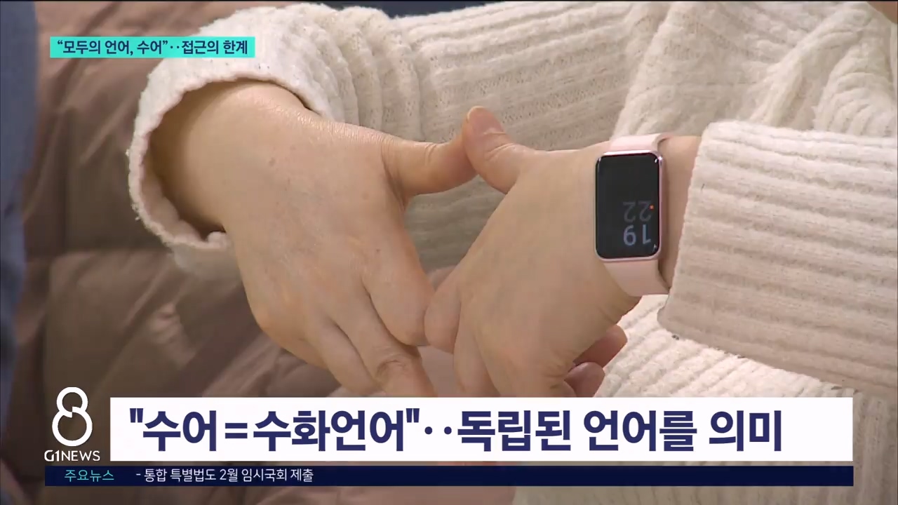 "모두의 언어, 수어"..접근의 한계 