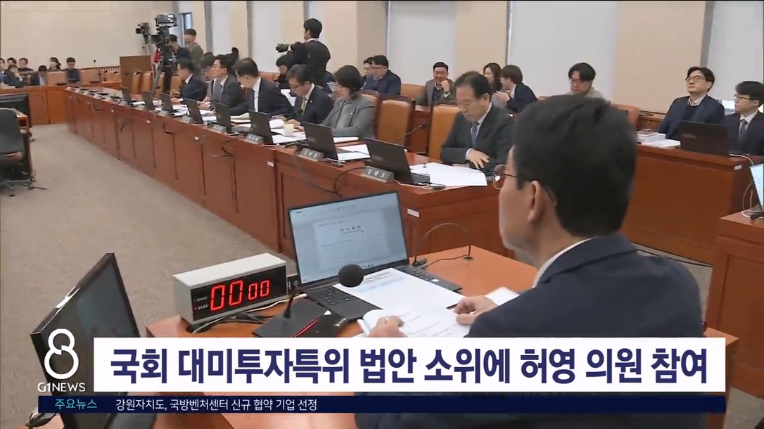 국회 대미투자특위 법안 소위에 허영 의원 참여