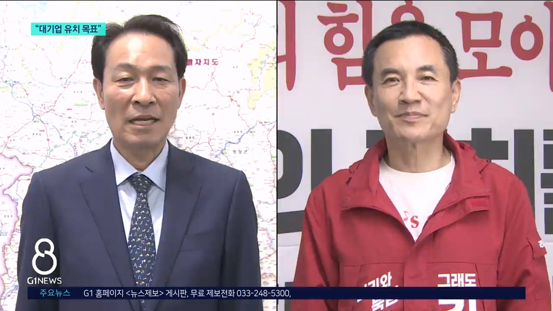 도지사 후보, 대기업 유치 목표 