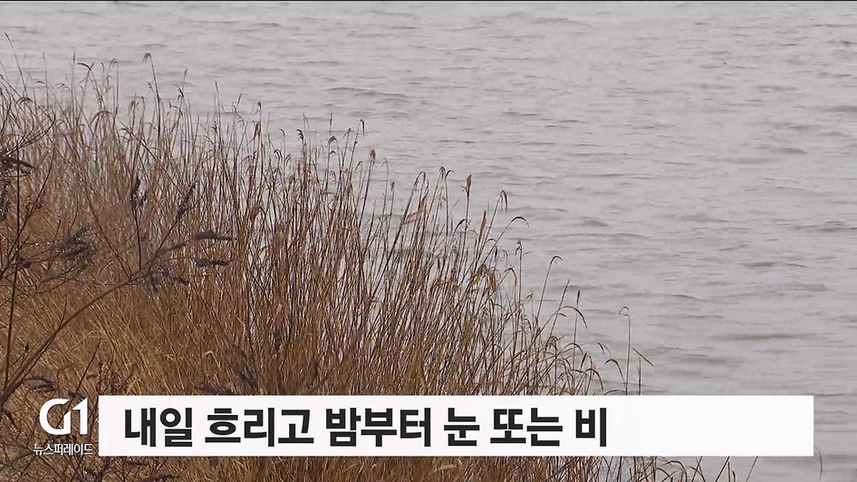 내일 흐리고 밤부터 눈 또는 비