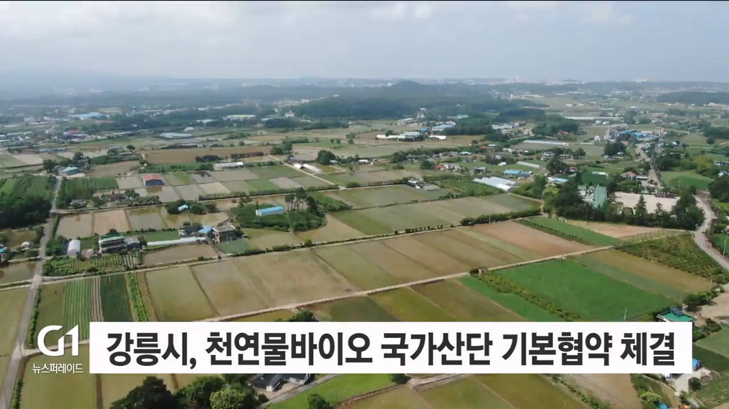 강릉시, 천연물바이오 국가산단 기본협약 체결