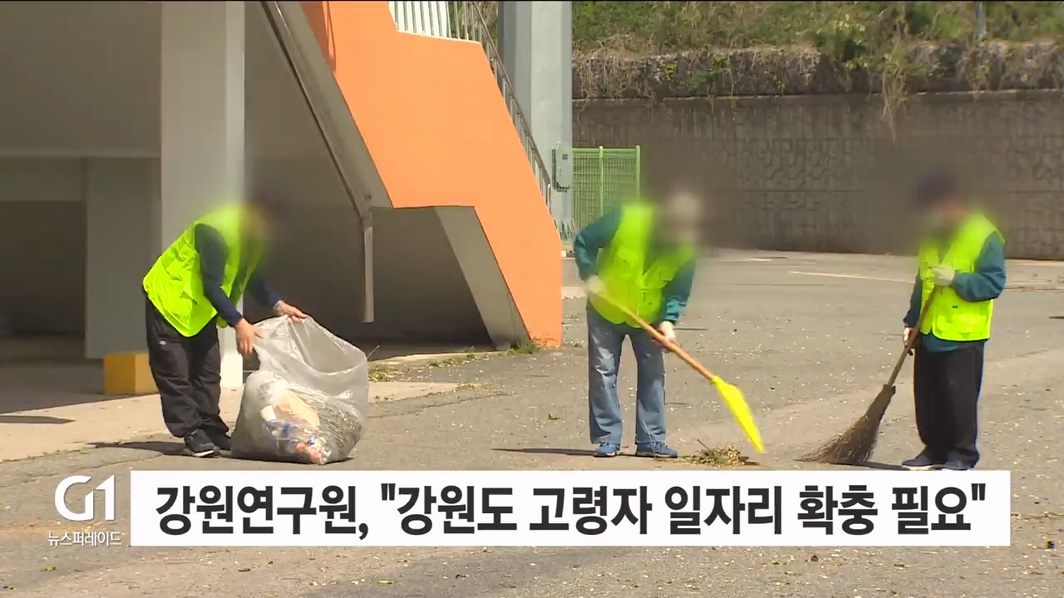 강원연구원, "강원도 고령자 일자리 확충 필요"