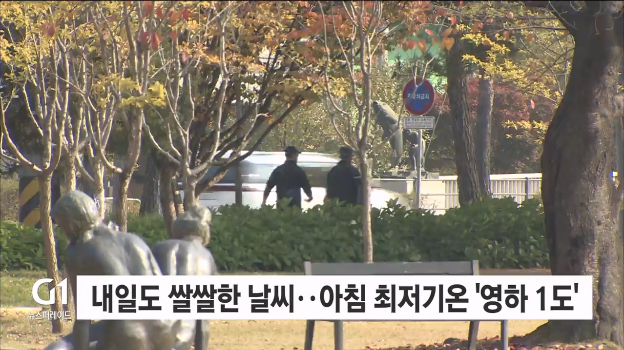 내일도 쌀쌀한 날씨..아침 최저기온 '영하 1도'