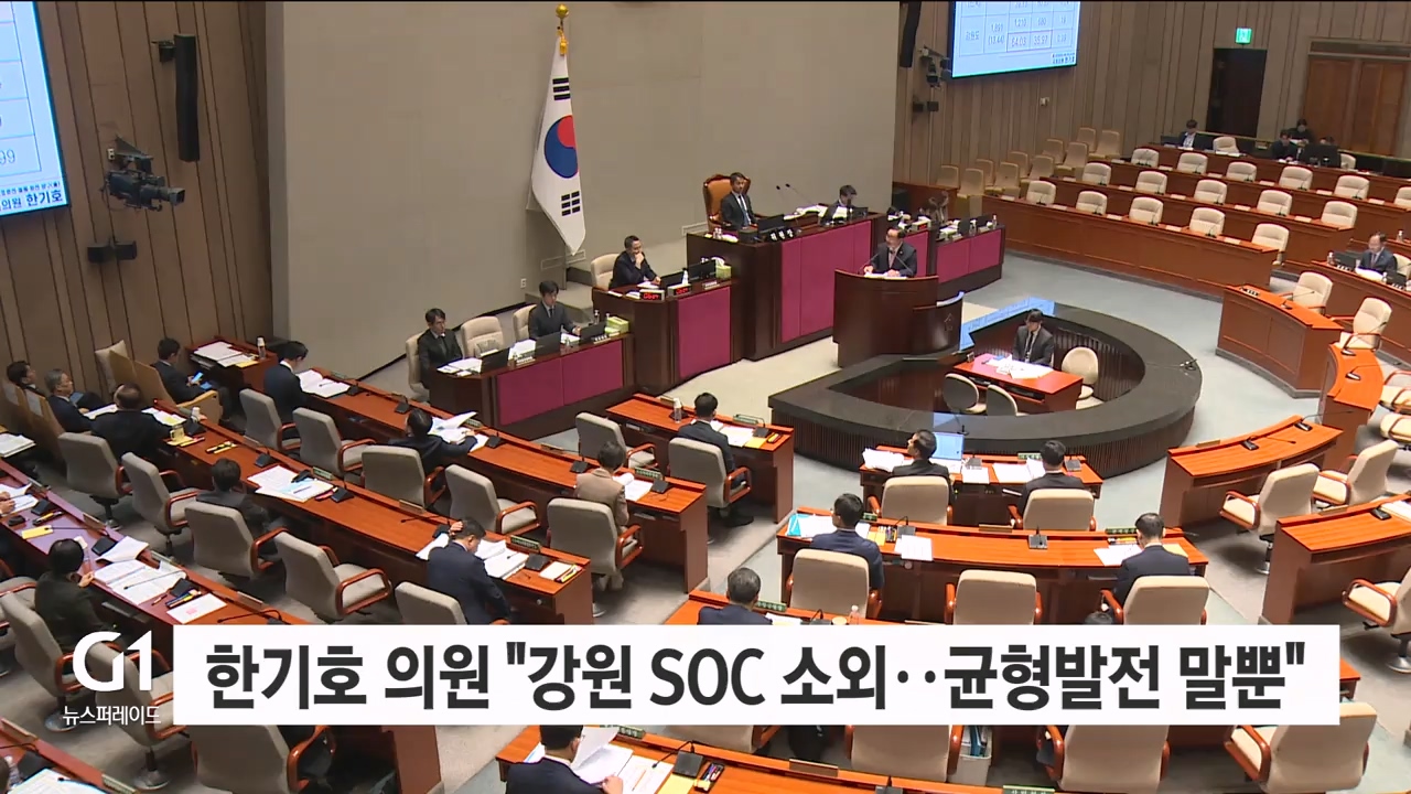 국비 확보전, 한기호 '접경지 SOC 소외' 질타 