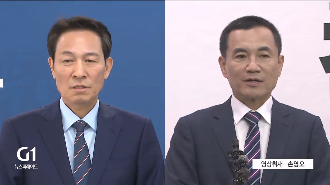 우상호-김진태 후보 "도민 속으로" 